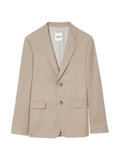 Sandro Men's Suit Jacket In Taupe