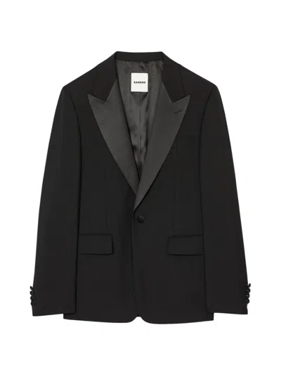 Sandro Men's Tuxedo Jacket In Black