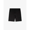 Sandro Mens Black Drawstring-waist Stretch Cotton-blend Shorts