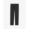 Sandro Mens Black High-rise Stretch-jersey Trousers Xl
