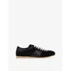 Sandro Low Top Running Sneakers In Black