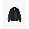 Sandro Leather Jacket In Black