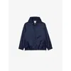 Sandro Mens Bleus Graphic-print Hooded Nylon Jacket In Bleus