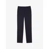 Sandro Mens Bleus Slim-fit Tapered Stretch-wool Trousers In Blue