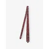 Sandro Mens Bordeaux Paisley-print Silk Tie In Burgundy