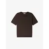 Sandro Knit Short-sleeve T-shirt In Brown
