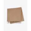 Sandro Mens  Fringed-trim Wool And Cashmere-blend Scarf In Naturels