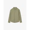 Sandro Mens Joker Long-sleeve Regular-fit Stretch-woven Shirt Verts