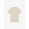Sandro Mens Logo-embellished Short-sleeve Cotton T-shirt Verts