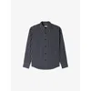 Sandro Striped Cotton Shirt In Black