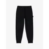 Sandro Mens  Logo-patch Regular-fit Stretch-woven Jogging Bottoms In Noir / Gris