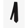 Sandro Pointed-tip Cotton Tie In Noir / Gris
