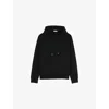 Sandro Mens  Tonal-logo Regular-fit Cotton-jersey Hoody In Noir / Gris