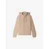Sandro Mens Sand Hooded Zip-up Shell Jacket In Nude