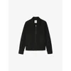 Sandro Mens  Long-sleeve Regular-fit Knitted Jacket In Noir / Gris