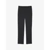 Sandro Berkeley Slim-fit Tapered Wool Trousers In Noir / Gris