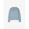 Sandro Chunky-knit Sweater In Bleus