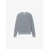 Sandro Textured Crewneck Sweater In Verts
