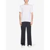 Sandro Crewneck Linen-jersey T-shirt In White