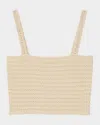 Sandro Merveille Embellished Tank Top In Beige