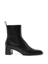Sandro Metal-tip Elasticated-panel Ankle Boots In Black