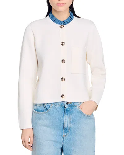 Sandro Meunier Cardigan In Naturels