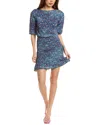Sandro Midi Dress In Blue