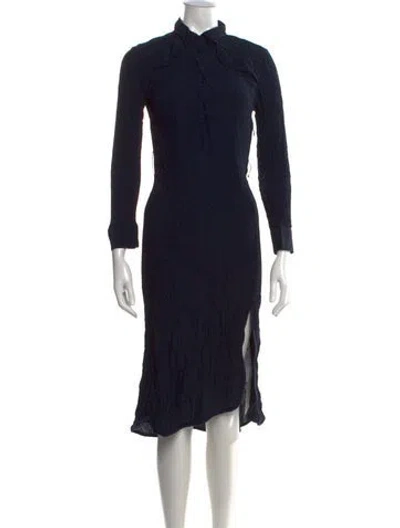 Pre-owned Sandro Midi Length Dress In Multi