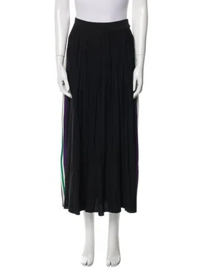 Pre-owned Sandro Midi Length Skirt In Black