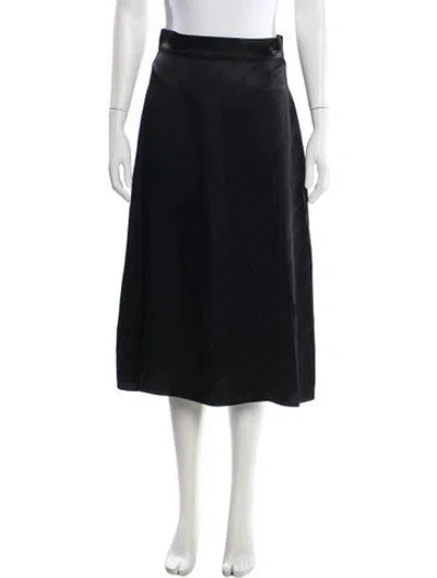 Pre-owned Sandro Midi Length Skirt In Black