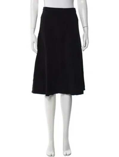 Pre-owned Sandro Midi Length Skirt In Black