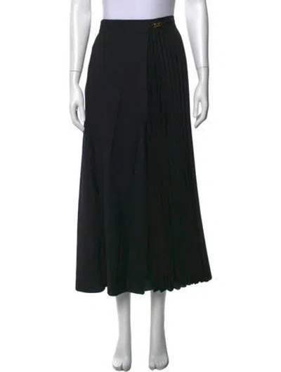 Pre-owned Sandro Midi Length Skirt In Black