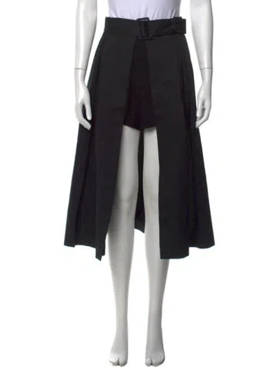 Pre-owned Sandro Midi Length Skirt In Black
