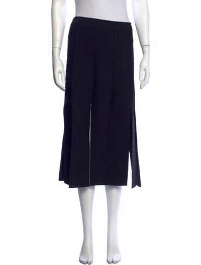 Pre-owned Sandro Midi Length Skirt In Black