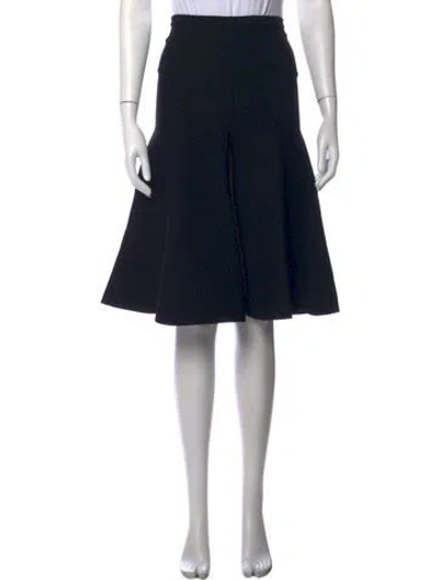 Pre-owned Sandro Midi Length Skirt In Black