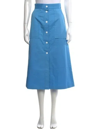 Pre-owned Sandro Midi Length Skirt In Blue