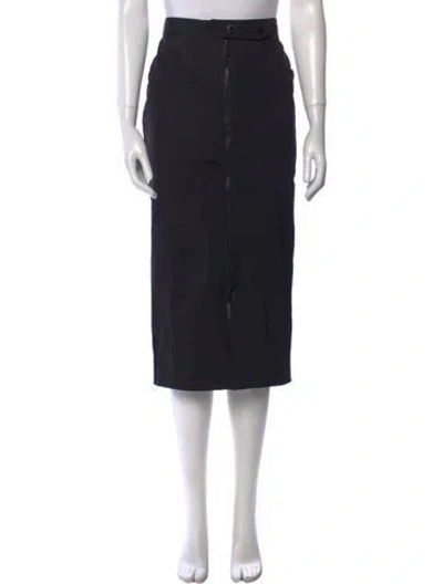 Pre-owned Sandro Midi Length Skirt In Gray