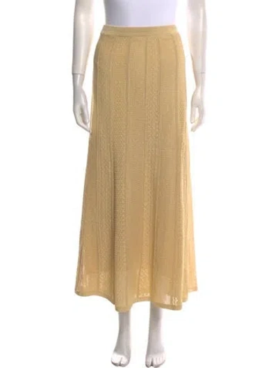 Pre-owned Sandro Midi Length Skirt In Neutral