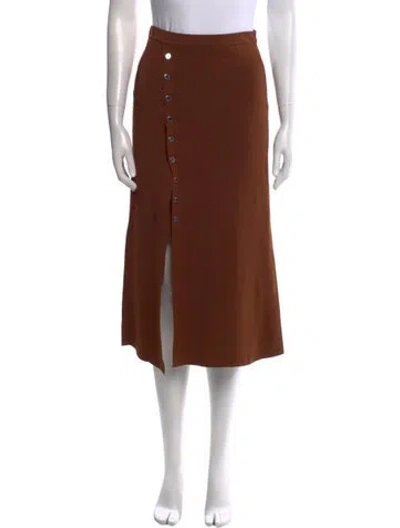 Pre-owned Sandro Midi Length Skirt In Neutral