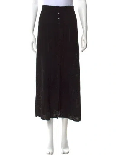 Pre-owned Sandro Midi Length Skirt W/ Tags In Black