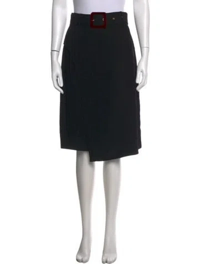 Pre-owned Sandro Midi Length Skirt W/ Tags In Black