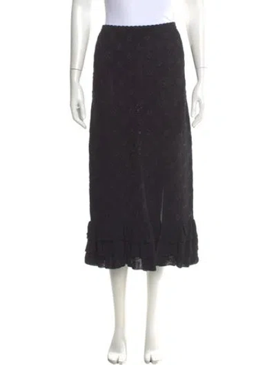 Pre-owned Sandro Midi Length Skirt W/ Tags In Gray