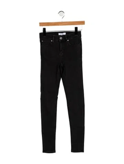 Pre-owned Sandro Mid-rise Skinny Leg Jeans In Black