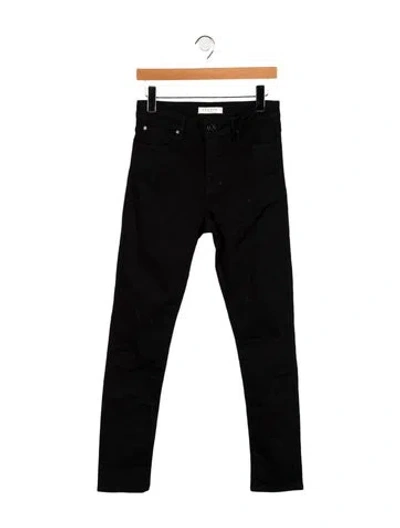 Pre-owned Sandro Mid-rise Skinny Leg Jeans In Black