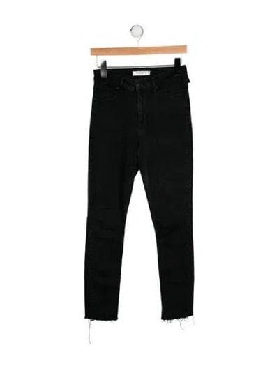 Pre-owned Sandro Mid-rise Skinny Leg Jeans In Black