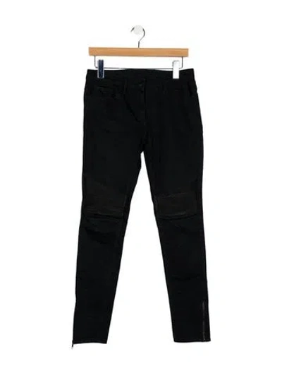 Pre-owned Sandro Mid-rise Skinny Leg Jeans In Black