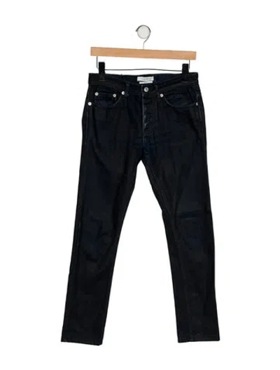 Pre-owned Sandro Mid-rise Skinny Leg Jeans In Black