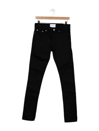 Pre-owned Sandro Mid-rise Skinny Leg Jeans In Black
