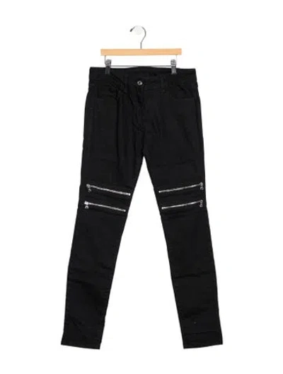 Pre-owned Sandro Mid-rise Skinny Leg Jeans In Black