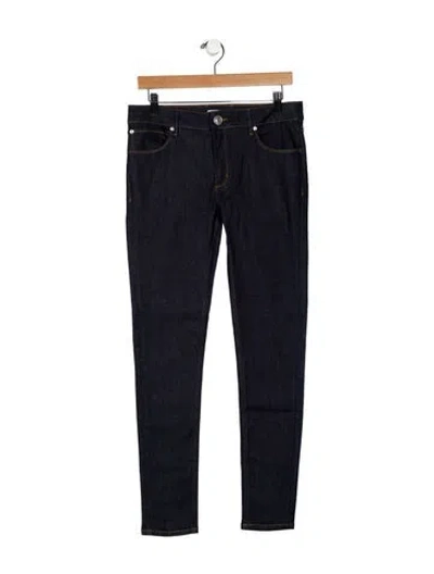 Pre-owned Sandro Mid-rise Skinny Leg Jeans In Blue